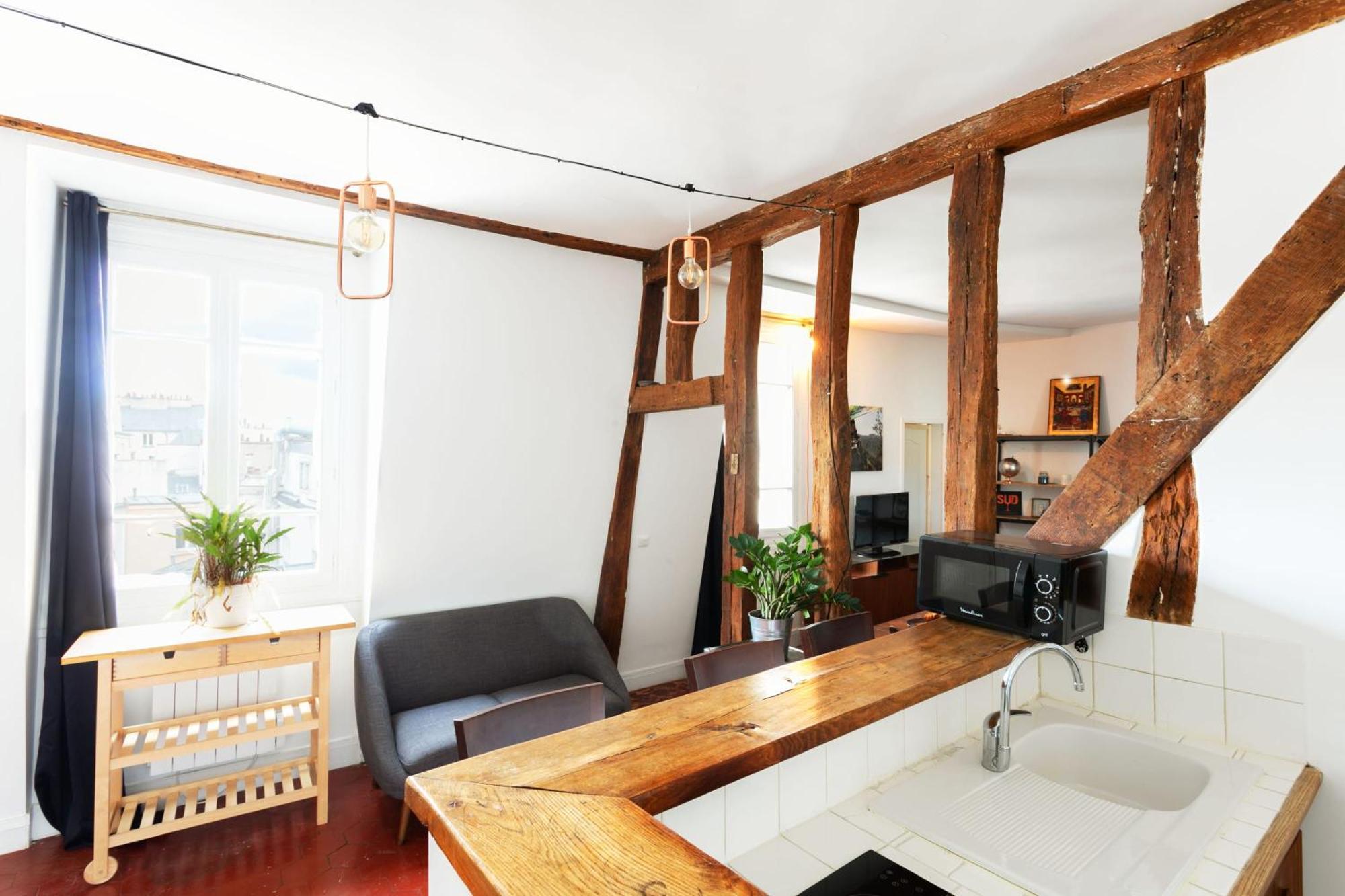 Ferienwohnung Central Paris 1Br Cozy Exterior foto
