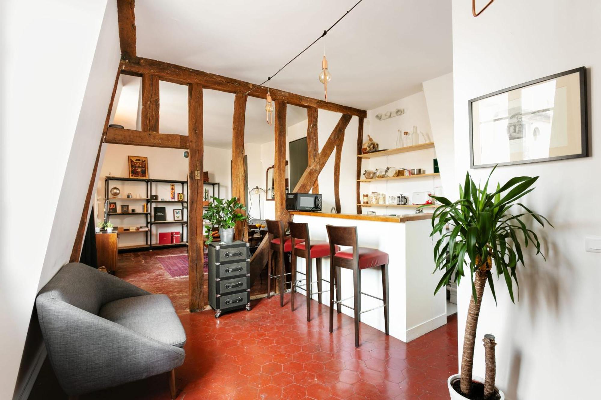 Ferienwohnung Central Paris 1Br Cozy Exterior foto