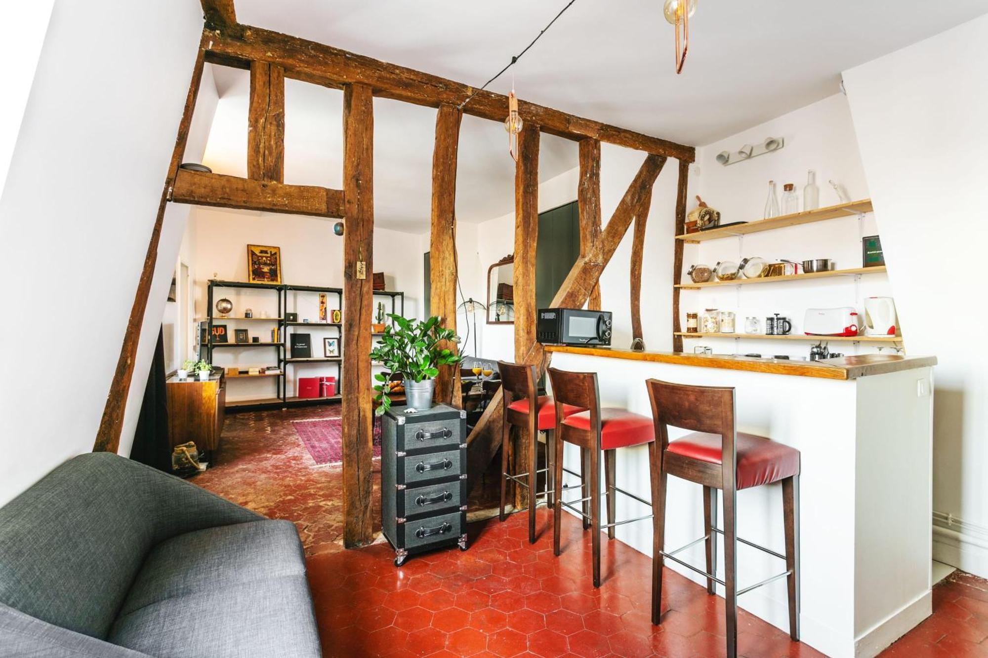 Ferienwohnung Central Paris 1Br Cozy Exterior foto