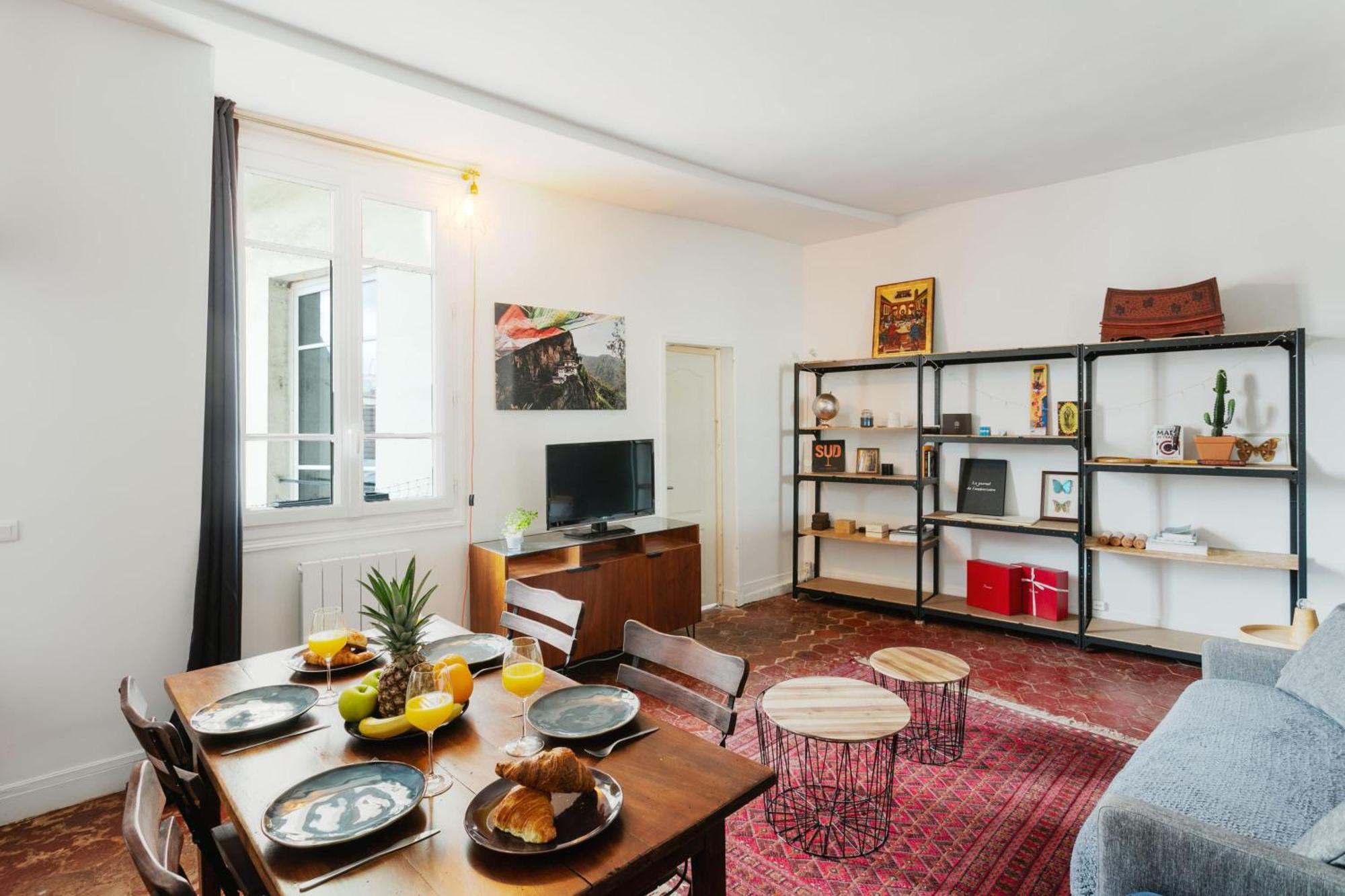 Ferienwohnung Central Paris 1Br Cozy Exterior foto